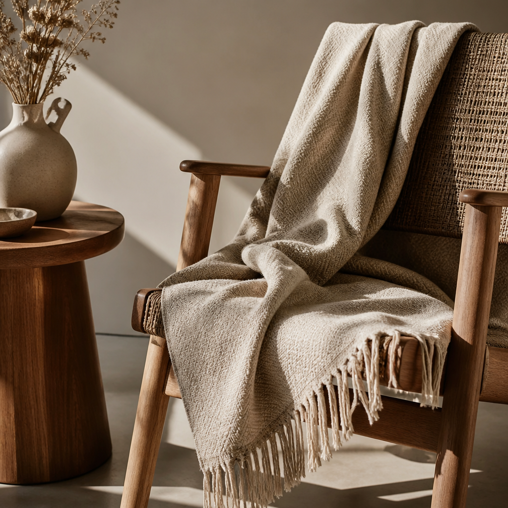 Handwoven Wool Throw